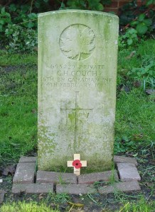 The grave of Private Gough, Canadian Infantry, in Widford churchyard